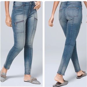WHBM Studded Skinny Ankle Jean sz12